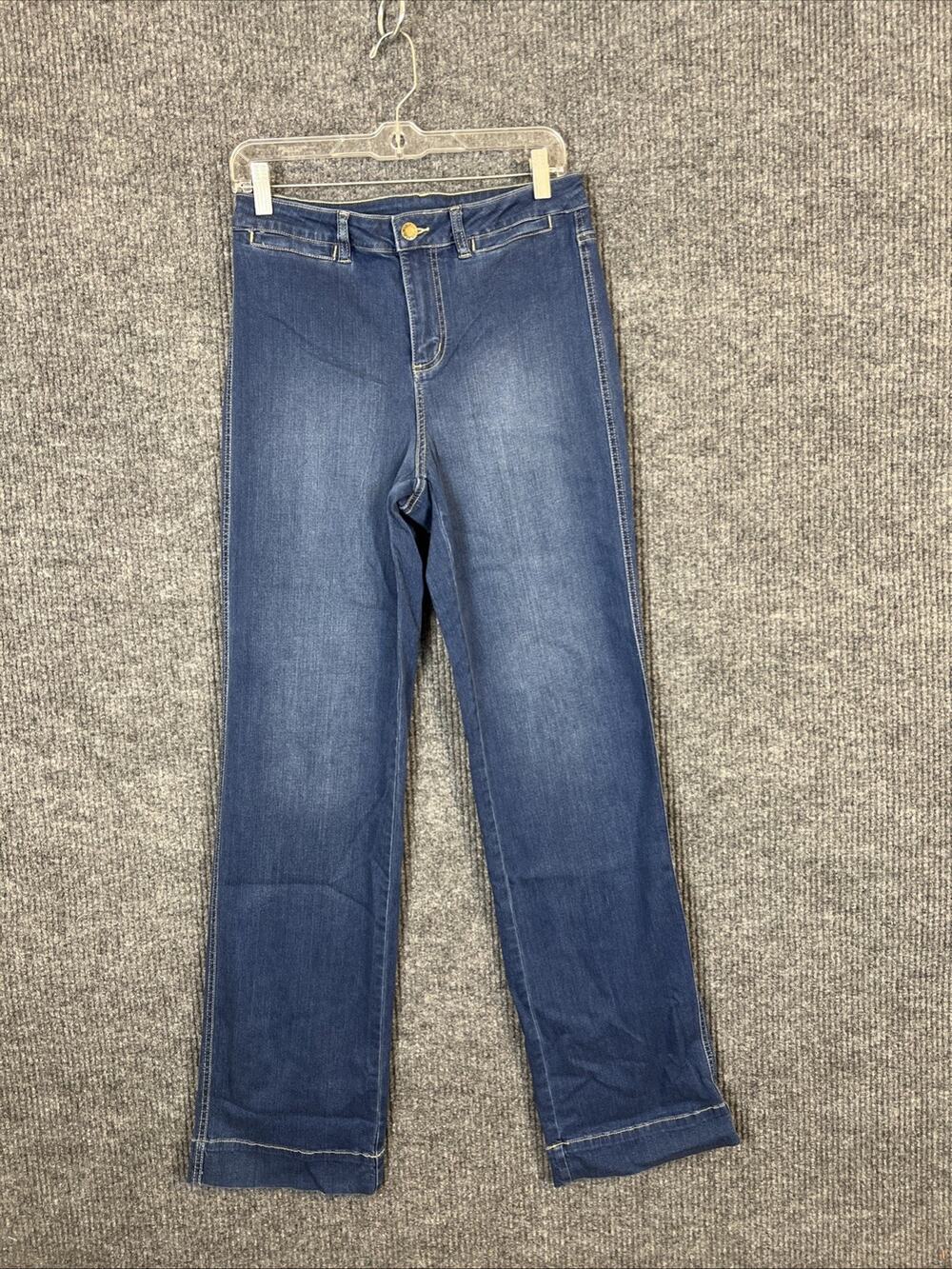 Belle by Kim Gravel TripleLuxe Denim Mini Pkt Trouser Jean Rinse Wash 6T Blue
